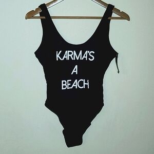 No Boundaries Black One Piece Swimsuit